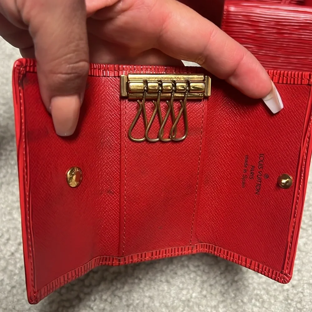 Authentic Louis Vuitton red EPI  bundle of 5pc - Picture 4 of 17